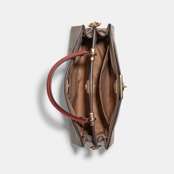 ALMOST PERFECT Coach Outlet Lane Carryall In Colorblock Signature Canvas - Picture 4 of 6